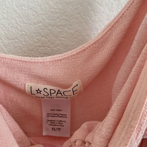 L*Space Stina Cover-Up Dress in Rose Quartz Maxi Ruched Long Dress Size XS - Picture 7 of 11